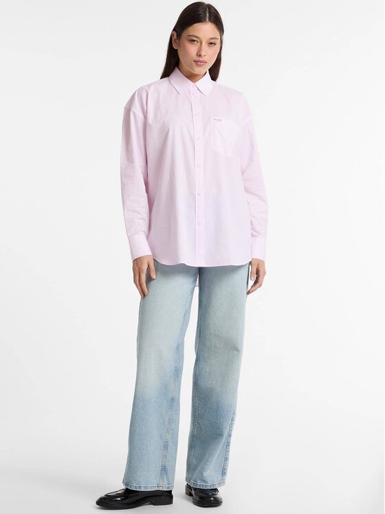 Guess Jeans Guess Jeans Košile 171495 Růžová Classic Fit