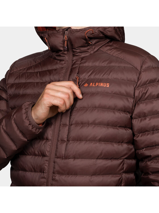 Alpinus Alpinus Kurtka puchowa Kiruna Brązowy Regular Fit