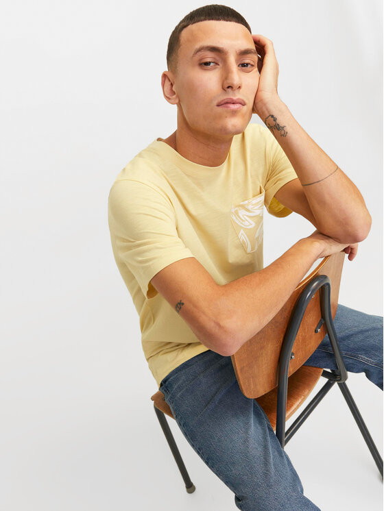 Jack&Jones Jack&Jones T-särk Lafayette 12250435 Kollane Standard Fit