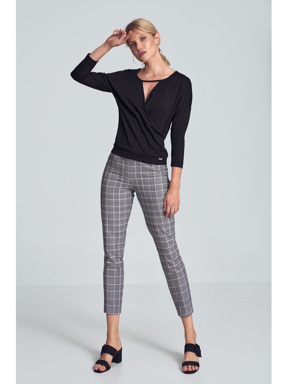 FIGL FIGL Dámské kalhoty M712 Barevná Regular Fit