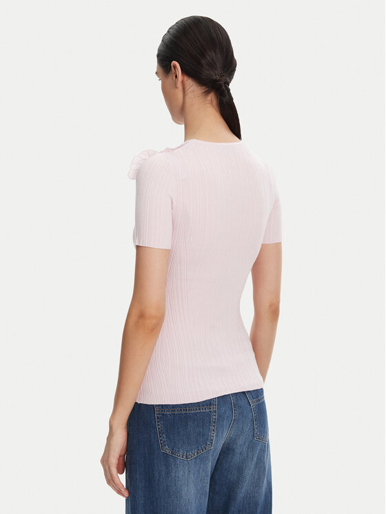 Elisabetta Franchi Elisabetta Franchi Sweter MK-55B-51E2 Fioletowy Slim Fit