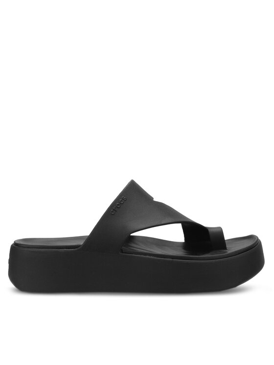 Crocs Infradito Getaway Platform Toe Loop 210834 Nero, taglia : 38_39
