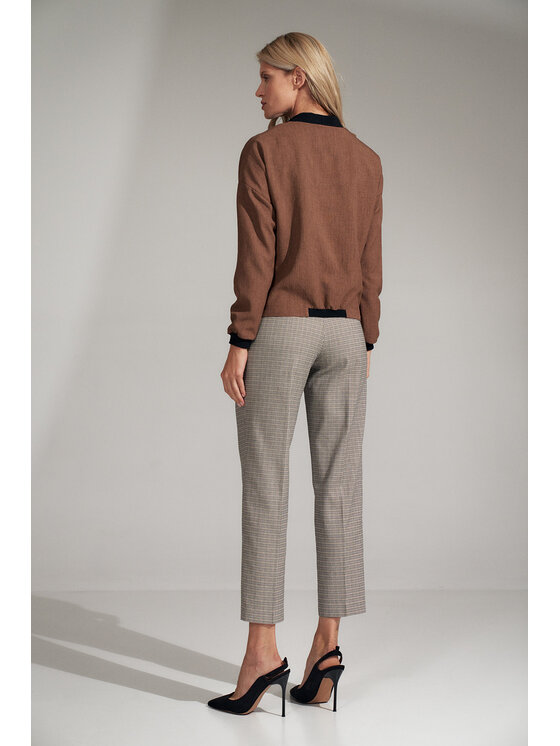 FIGL FIGL Spodnie damskie M720 Kolorowy Regular Fit