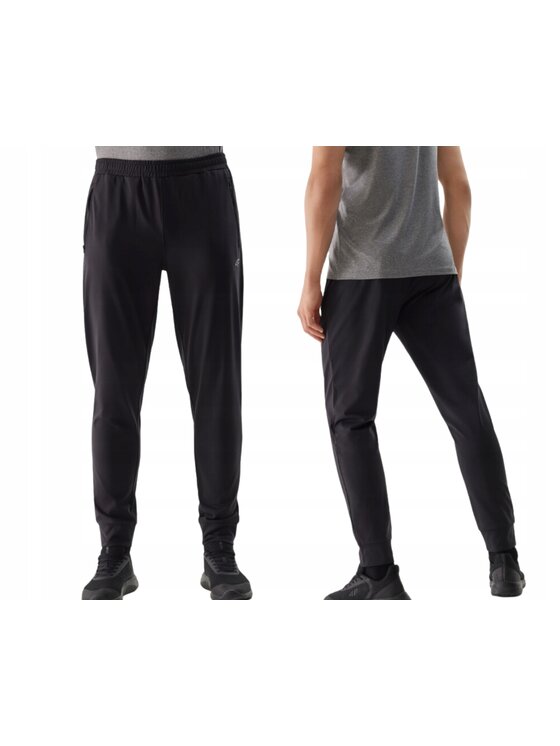 4F 4F Pantaloni di tessuto 4FWSS24TFTRM452-20S Nero Regular Fit