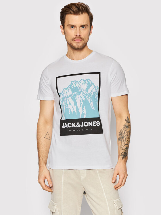Jack&Jones Тишърт Booster 12209200 Бял Regular Fit