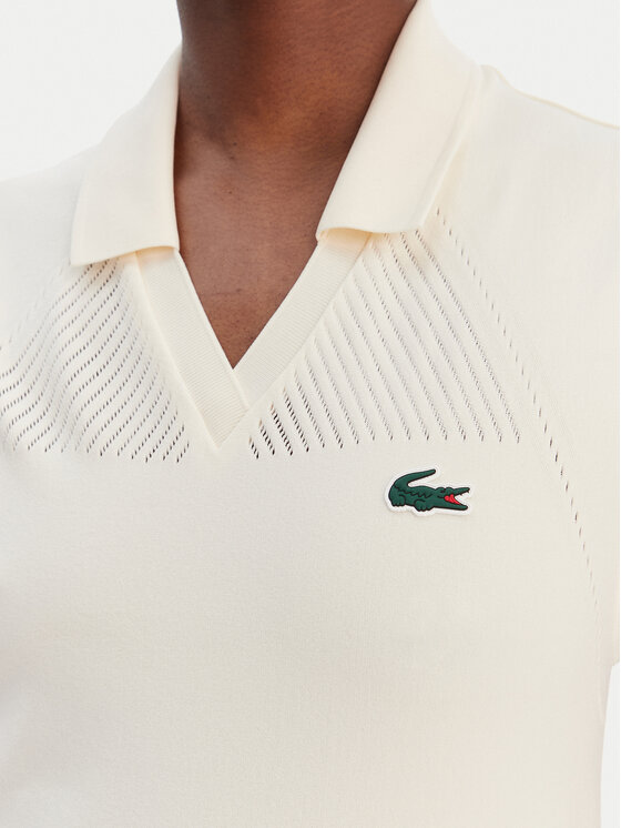 Lacoste Lacoste Sukienka tenisowa EF0615 Zielony Slim Fit