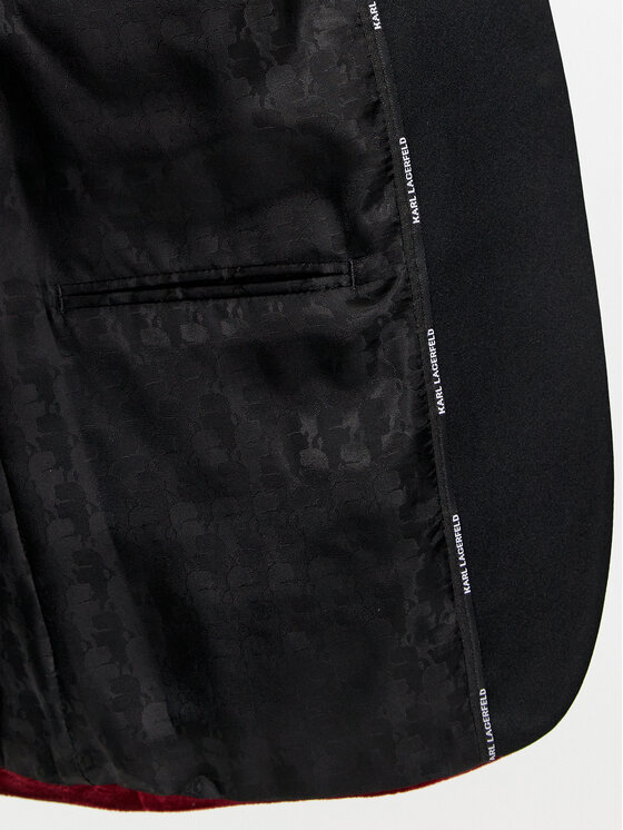 KARL LAGERFELD KARL LAGERFELD Marynarka 155270 541009 Czerwony Slim Fit