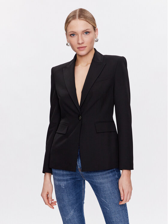 PINKO Pinko Σακάκι 100180 A0HO Μαύρο Regular Fit