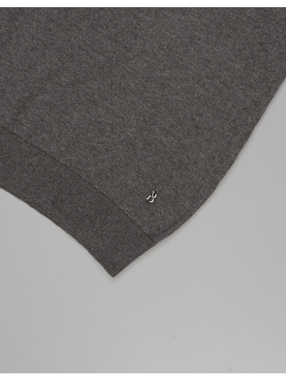 Borgio Borgio Polo odolo Szary Classic Fit