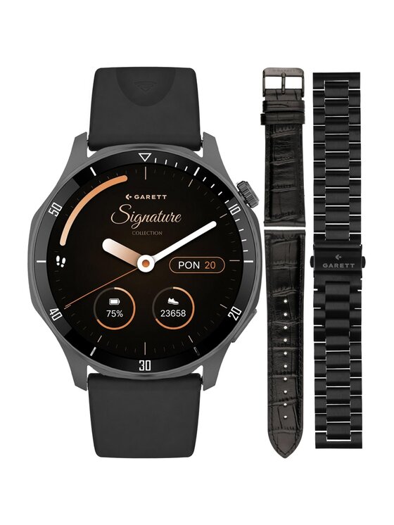 Garett Garett Zegarek 5904238485149-PAY-BLACK Czarny