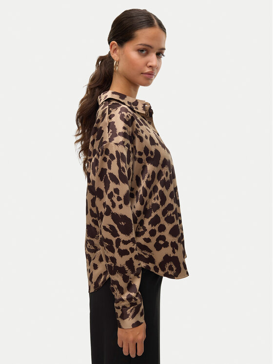 Vero Moda Vero Moda Košulja Merle 10316597 Smeđa Loose Fit