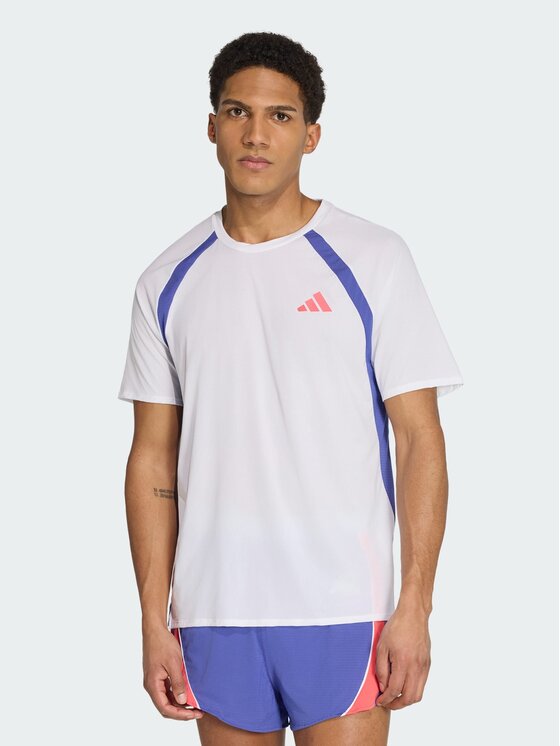 adidas adidas Koszulka techniczna Adizero Archive Biały Slim Fit