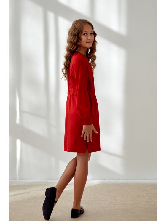SLY SLY Sukienka 5W-07 Czerwony Comfortable Fit