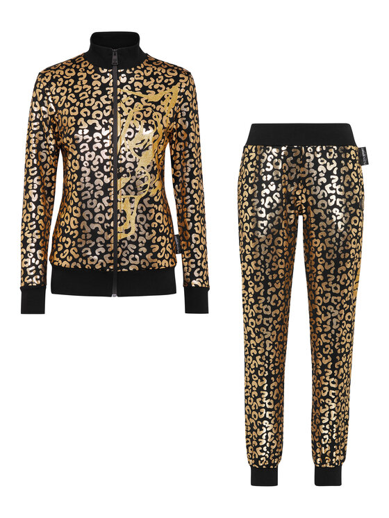 Plein Sport Plein Sport Completo top e pantaloni 1091 Oro Regular Fit