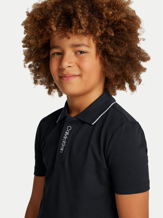 Calvin Klein Jeans Calvin Klein Jeans Polo marškinėliai Embro Logo IB0IB02370 Juoda Regular Fit