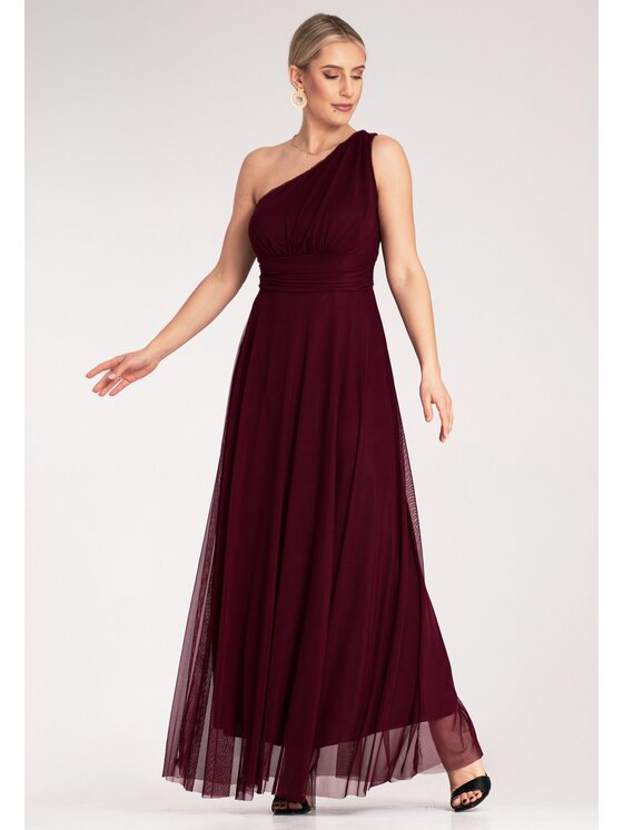 FIGL FIGL Abito da sera M1172 Bordeaux Flared Fit