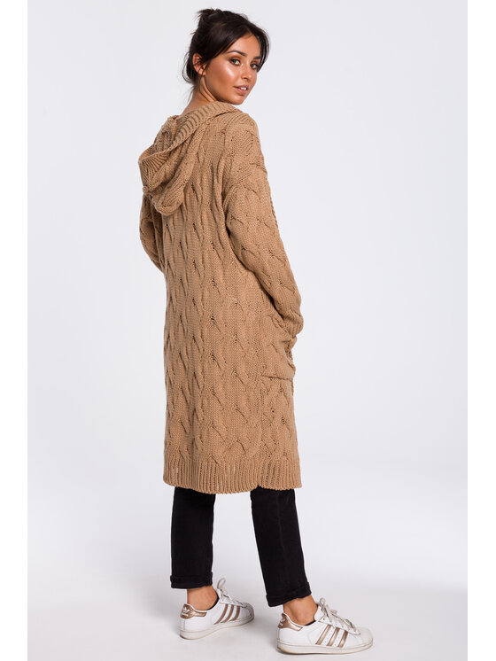 BeWear BeWear Kardigan bk033 Brązowy Comfortable Fit