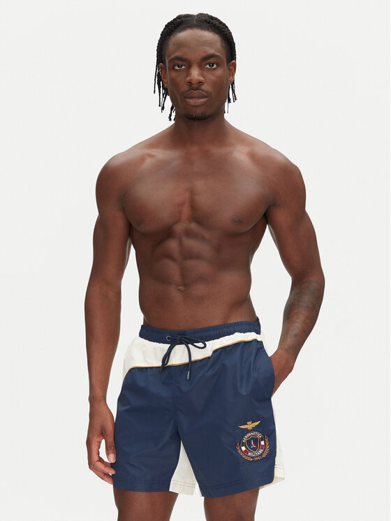 Aeronautica Militare Aeronautica Militare Pantaloni scurți pentru înot 251BW228CT3539 Bleumarin Regular Fit