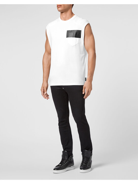 PHILIPP PLEIN PHILIPP PLEIN Tank top 28532 Bílá Regular Fit