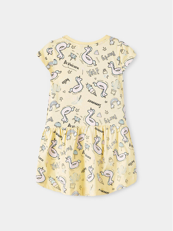 NAME IT NAME IT Φόρεμα καθημερινό 13202996 Κίτρινο Regular Fit
