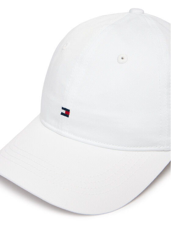 Tommy Hilfiger Tommy Hilfiger Czapka z daszkiem Th Flag Soft 6 Panel Cap AW0AW17781 Biały
