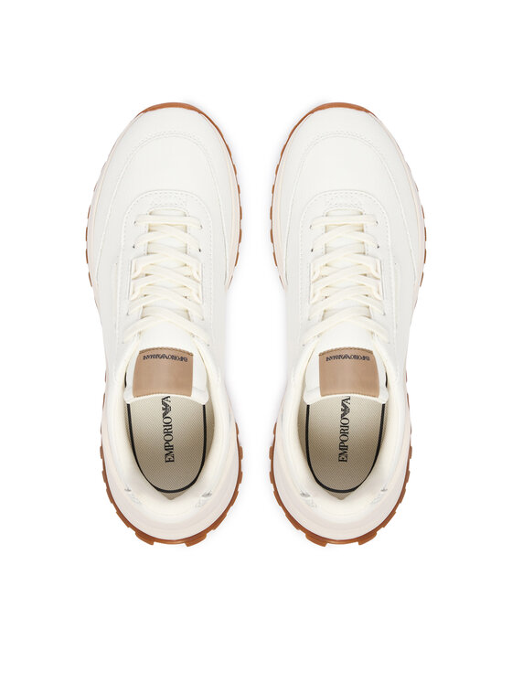 Emporio Armani Emporio Armani Sneakersy EM007301 AF29401 Kremowy