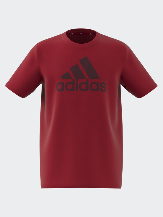 adidas T Shirt Essentials Big Logo Cotton T Shirt IJ6262 Rot Regular Fit Modivo