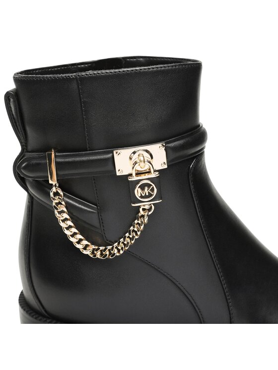 MICHAEL Michael Kors MICHAEL Michael Kors Botki Hamilton Flat Bootie 40F3HAME5L Czarny