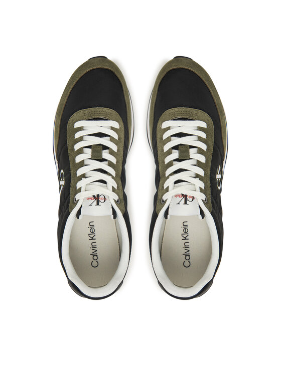 Calvin Klein Calvin Klein Sneakersy Retro Runner Ess Mix Mat YM0YM01361 Černá