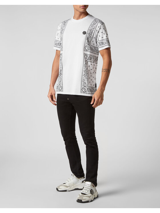 PHILIPP PLEIN PHILIPP PLEIN T-Shirt 22847 Biały Regular Fit