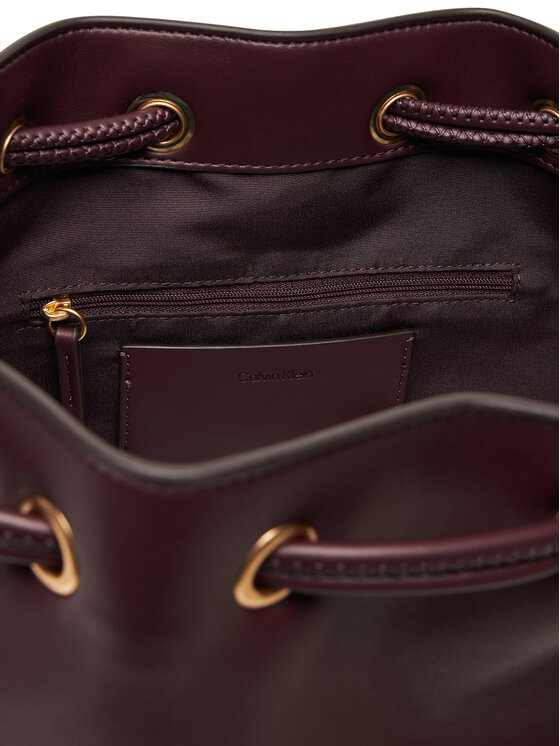 Calvin Klein Calvin Klein Borsetta Bold Ck Large Bucket Bag LV04F3232G Bordeaux