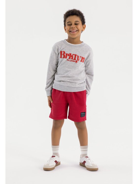 MINOTI MINOTI Szorty 23fleece89 Czerwony Regular Fit