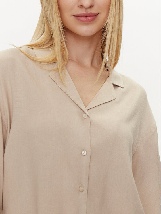 Vila Vila Camicia Pricil 14085988 Beige Regular Fit