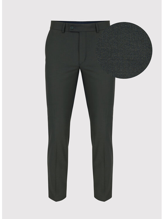Pako Lorente Pako Lorente Spodnie garniturowe P22SF-6G-022 Zielony Slim Fit