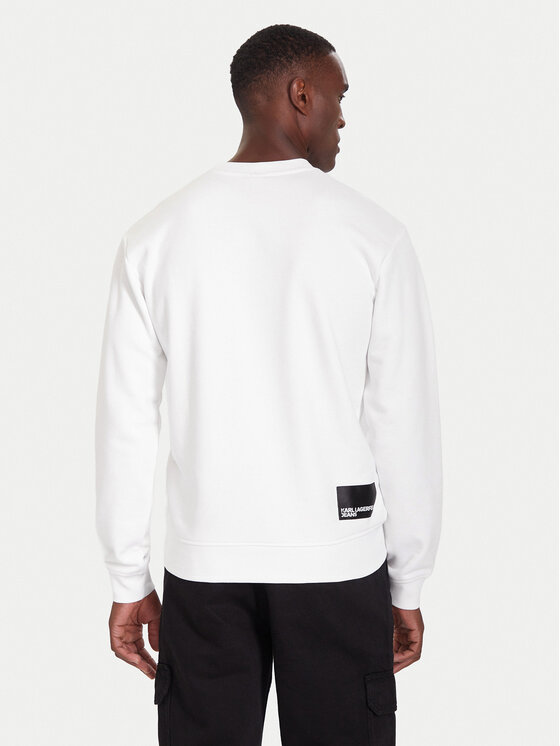 Karl Lagerfeld Jeans Karl Lagerfeld Jeans Суитшърт A1M20001 Бял Regular Fit