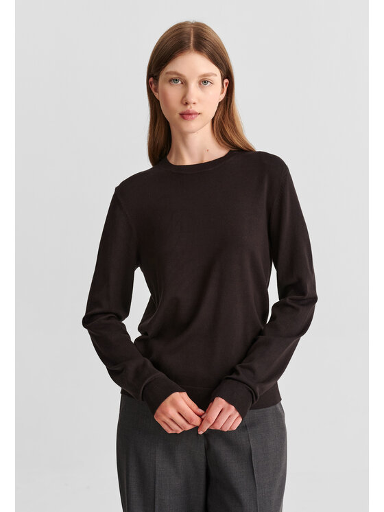 TATUUM TATUUM Sweter NORA Brązowy Classic Fit