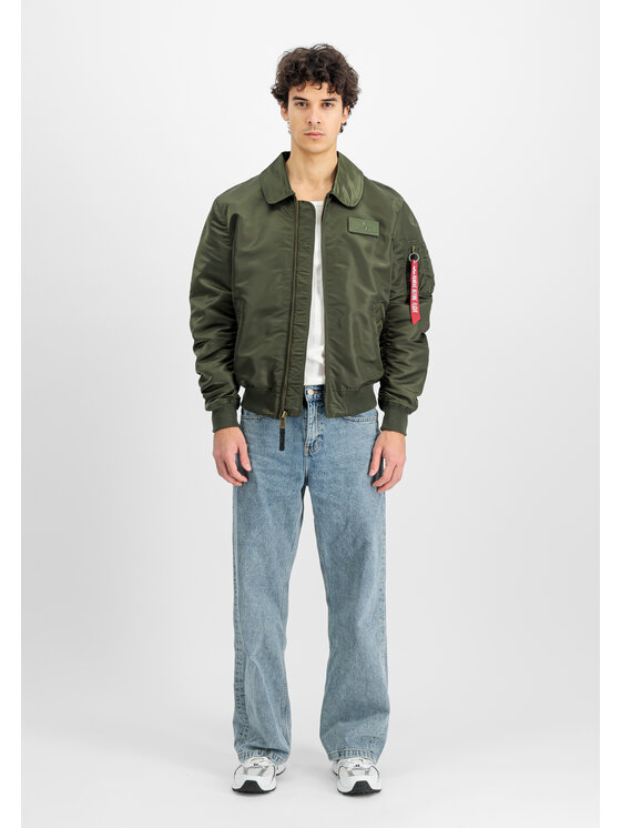 Alpha Industries Alpha Industries Kurtka bomber Flying Tigers CWU Light Bomber Jacket Zielony Regular Fit