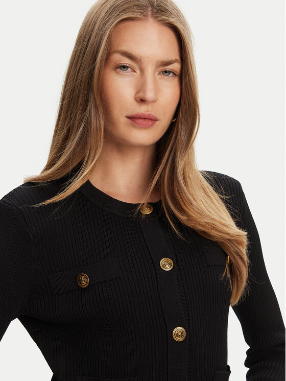 Guess Guess Kardigán W5YR09 Z0130 Fekete Regular Fit