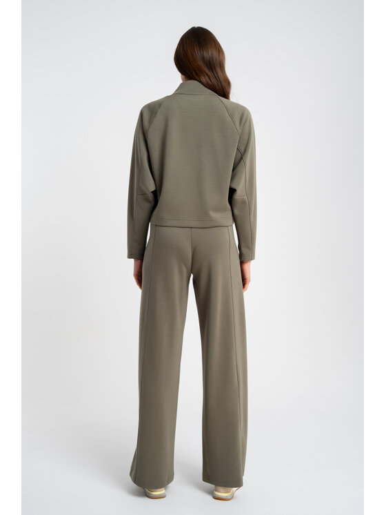 CLICK CLICK Μπόμπερ μπουφάν 71-0051 Χακί Regular Fit