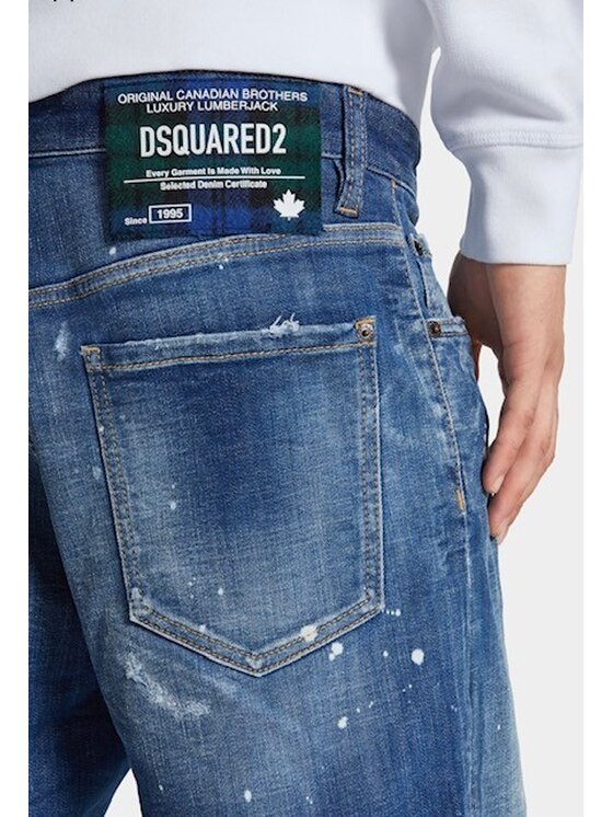 Dsquared2 Dsquared2 Džínové šortky S74MU0881 S30872 Modrá Slim Fit