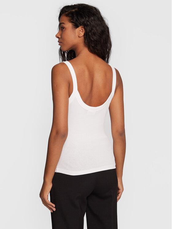 Gina Tricot Gina Tricot Top Basic 14188 Bijela Slim Fit