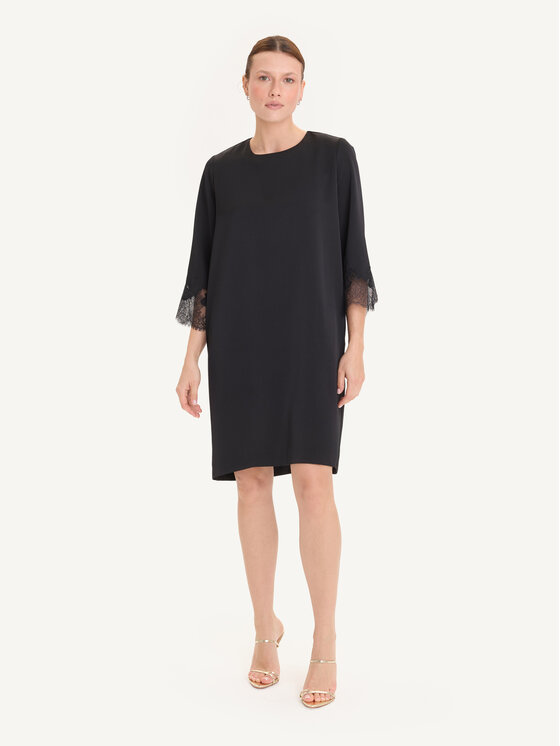 KMX KMX Sukienka koktajlowa 925680007 Czarny Flare Fit
