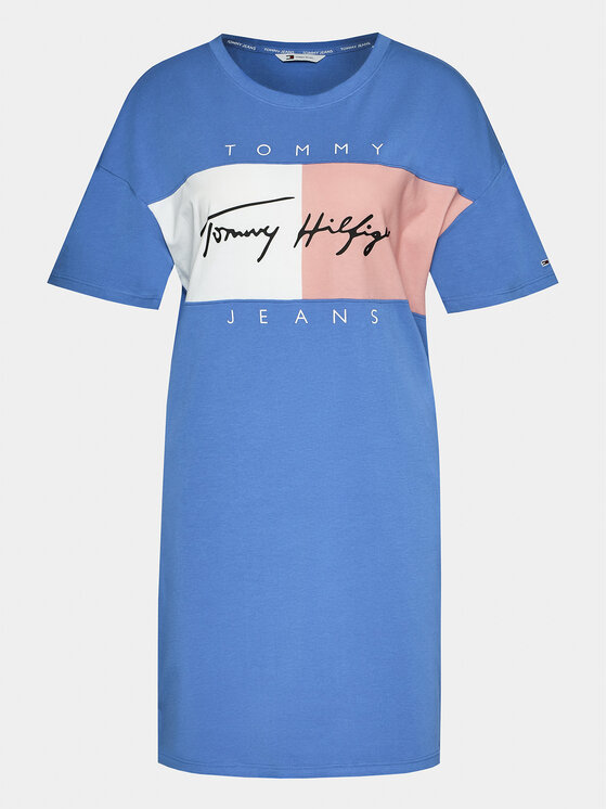 Tommy Jeans Tommy Jeans Hétköznapi ruha UW0UW04969 Kék Relaxed Fit