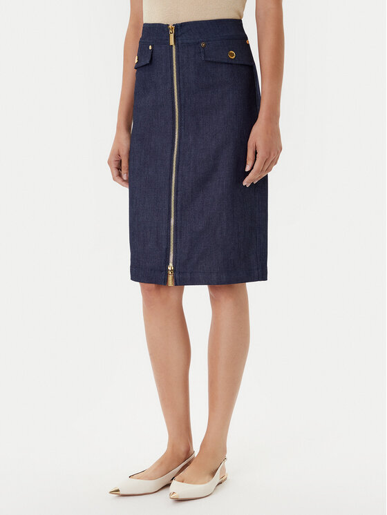 Marciano Guess Marciano Guess Džínsová sukňa 5YPD40 7457A Tmavomodrá Slim Fit