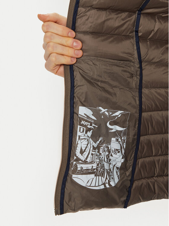 Jott Jott Pernata jakna Cloe P000WDOW01 Bež Slim Fit