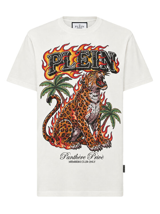 PHILIPP PLEIN PHILIPP PLEIN T-Shirt 32089 Biały Regular Fit