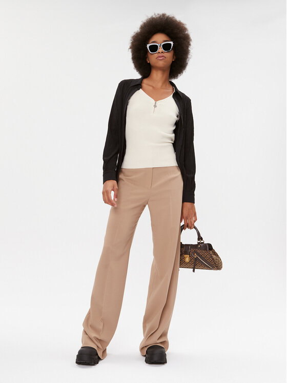 Morgan Morgan Bluse 232-MBANZA Écru Slim Fit