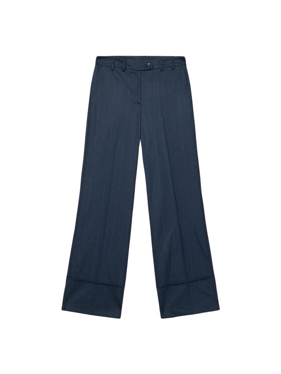 Oltre Oltre Pantaloni di tessuto P01VR009260N0Z4 Blu Baggy Fit