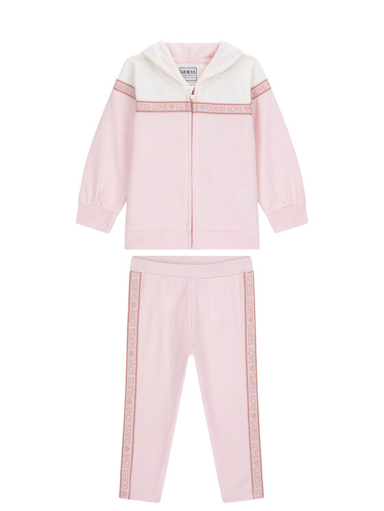 Guess Guess Комплект суитшърт и клин K6RG00 KA6R4 Розов Regular Fit