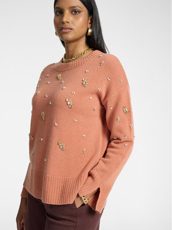 Elena Mirò Elena Mirò Maglione M010Z100803N006 Rosa Regular Fit